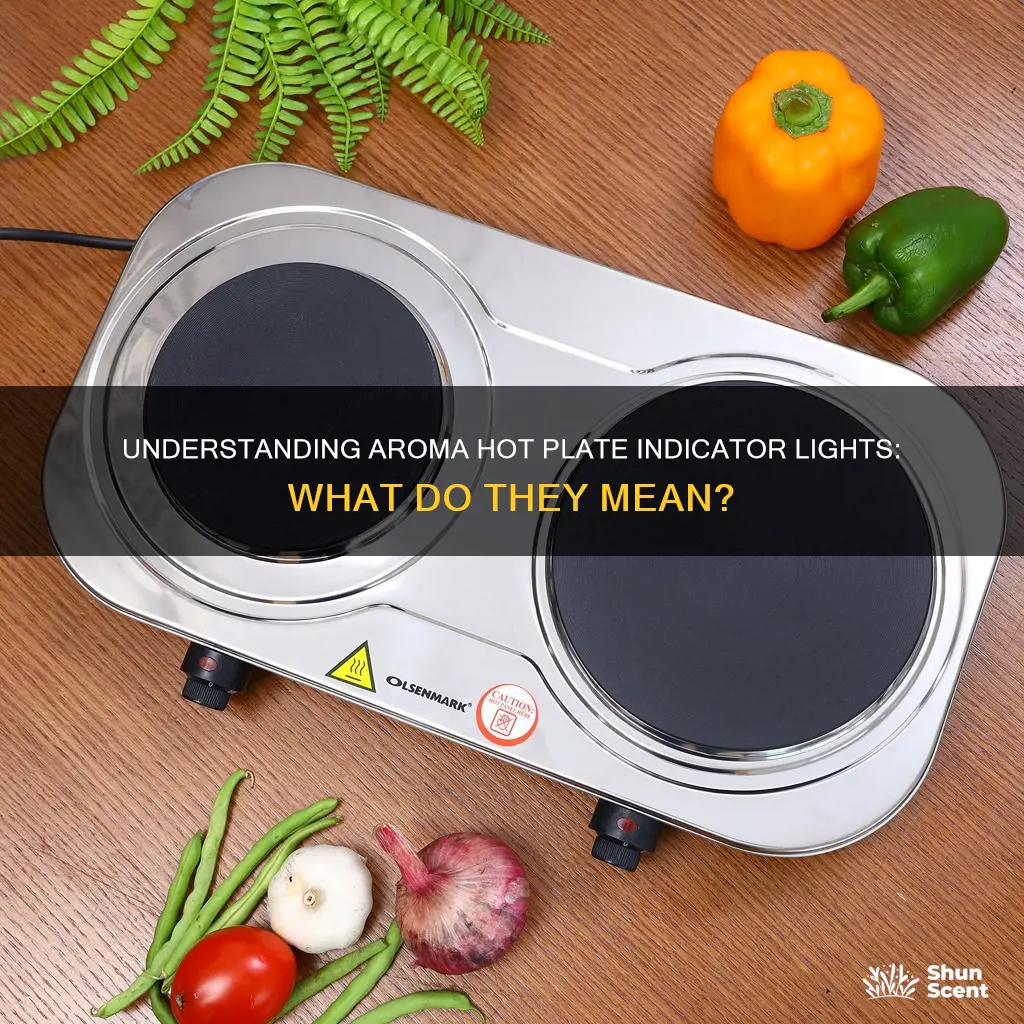 what does indicator light mean on aroma hot plate