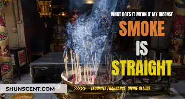 Incense Smoke: Straight Trail, Good Sign?