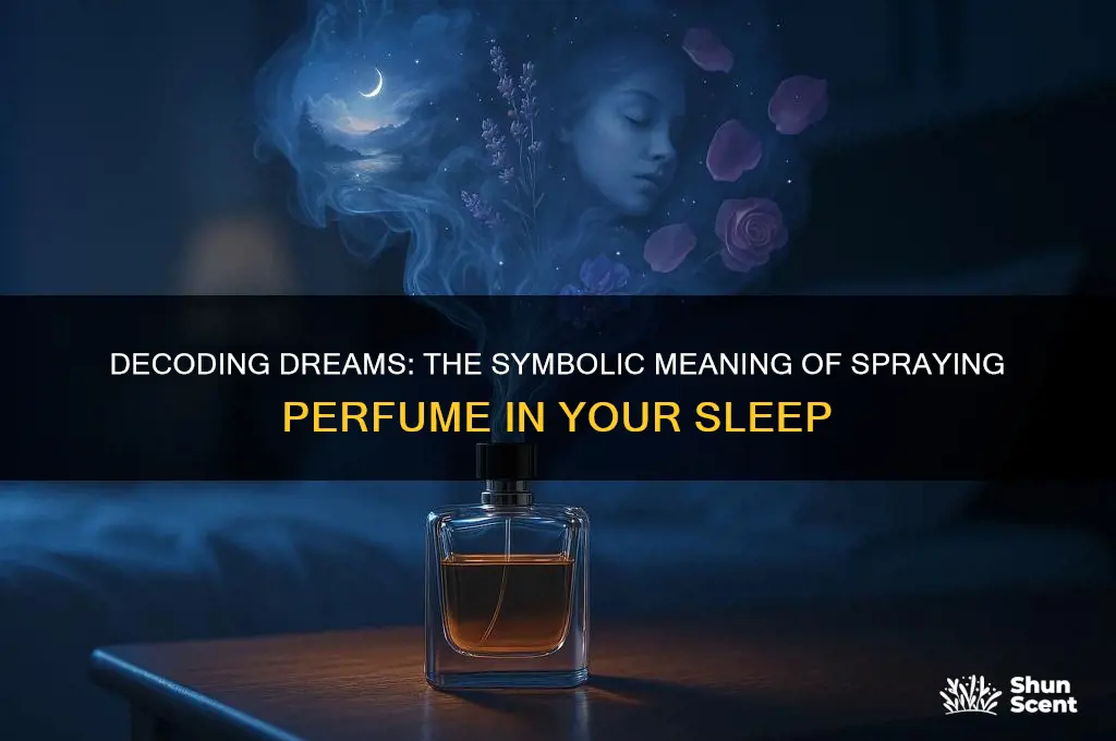 what does it mean to spray perfume in the dream