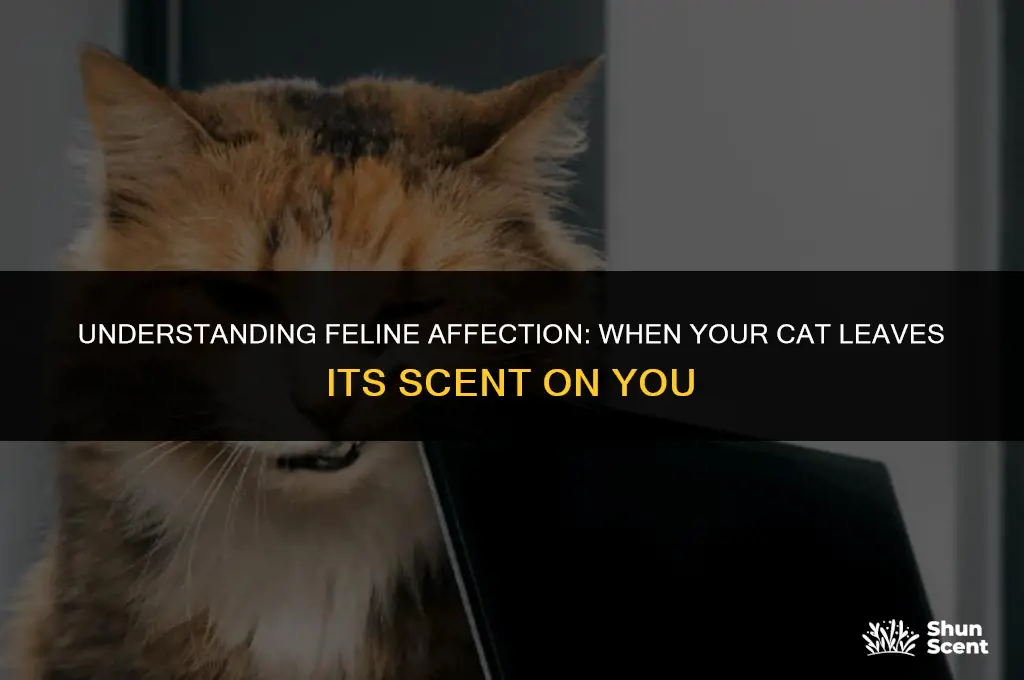 what does it mean when a cat scent marks you