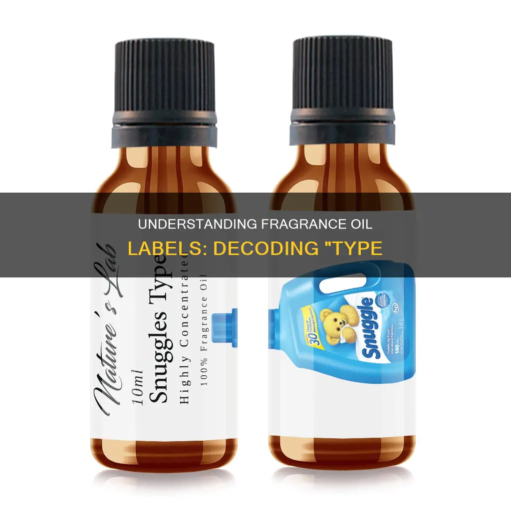 what does it mean when fragrance oil says type