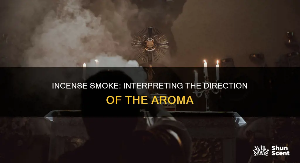 what does it mean when incense smoke blows towards you