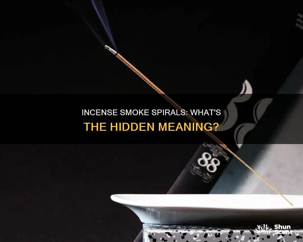 what does it mean when incense smoke spirals