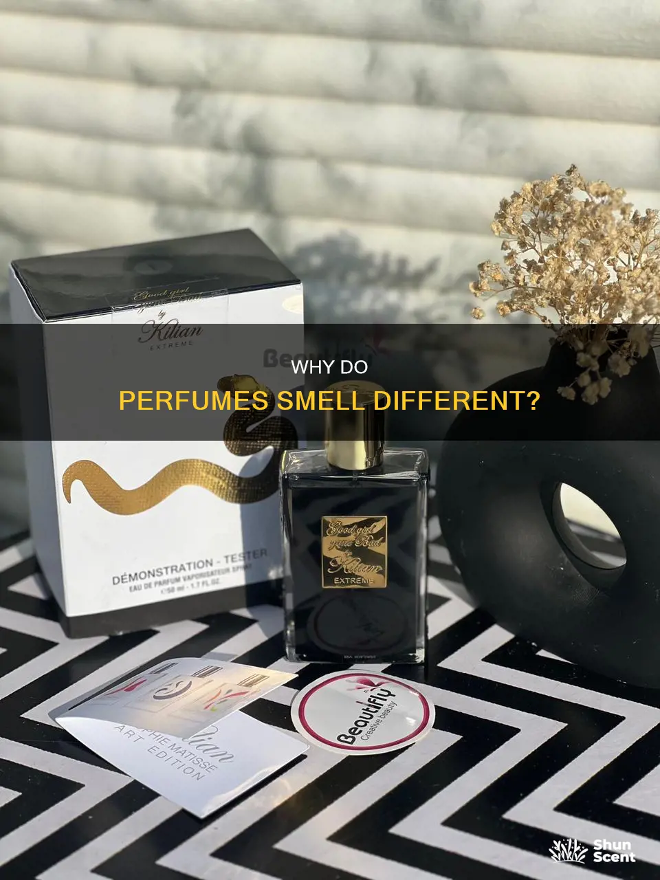 what does it mean when perfumes smell weird
