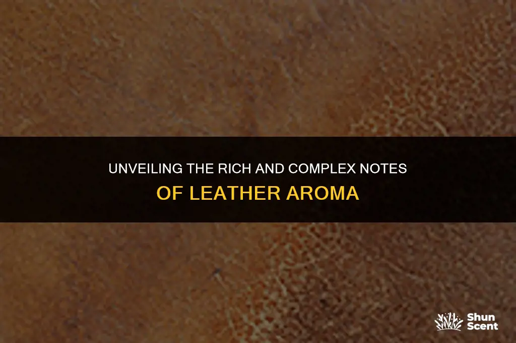 what does leather scent smell like