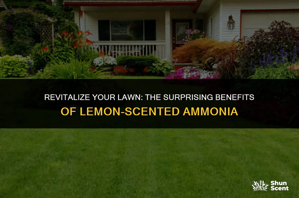 what does lemin scented amonia do for grass
