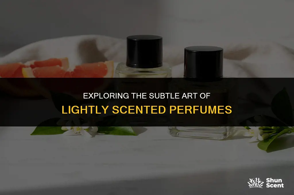 what does lightly scented