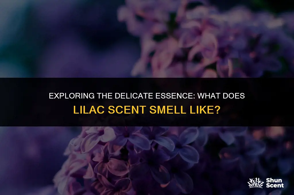 what does lilac scent smell like