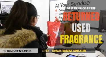 Macy's: Unveiling the Fate of Your Used Fragrance Returns