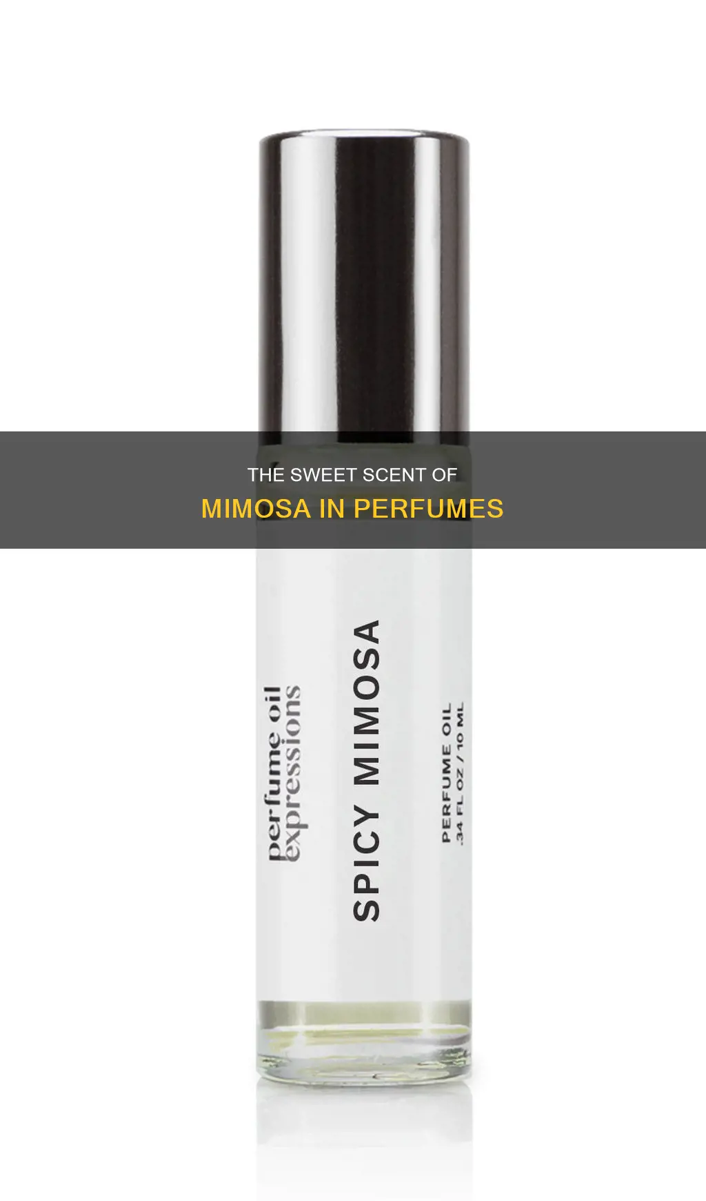 what does mimosa smell like in perfume