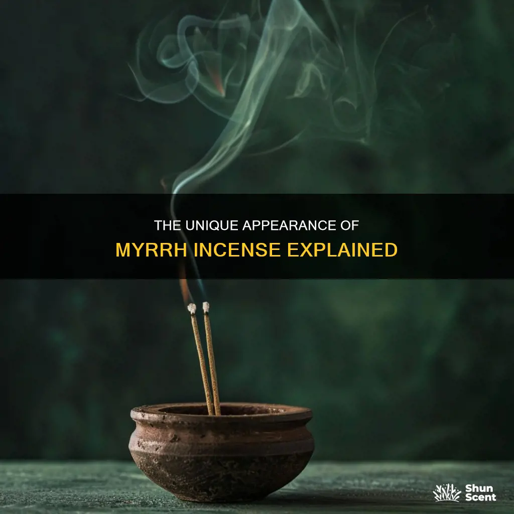 what does myrrh incense look like