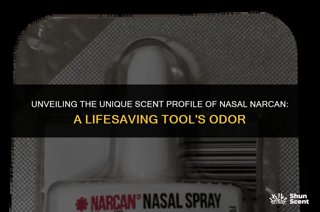 what does nasal narcan scent smell like