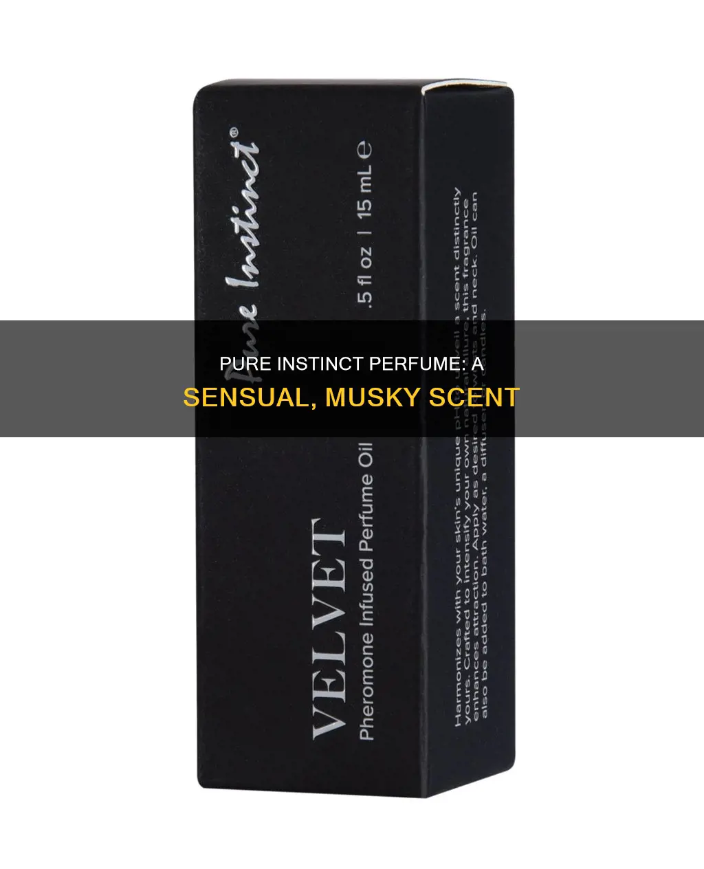 what does pure instinct perfume smell like