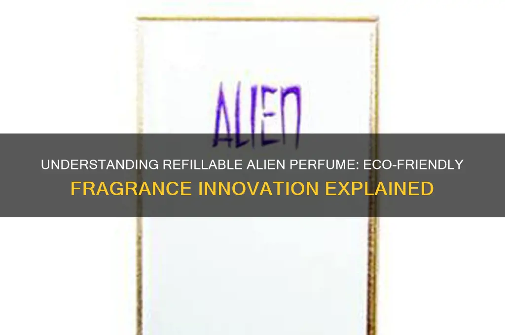what does refillabe alien perfume mean