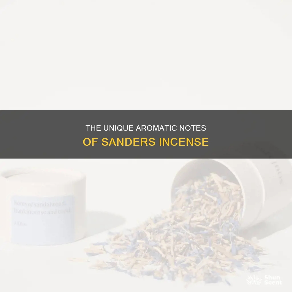 what does sanders incense smell like