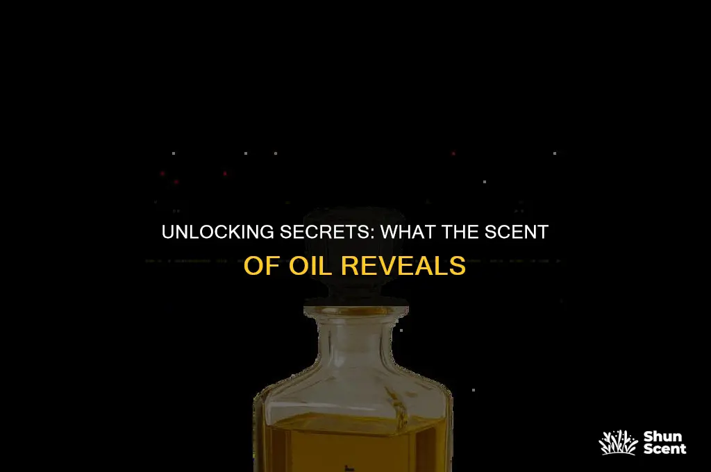 what does scent of oil tell