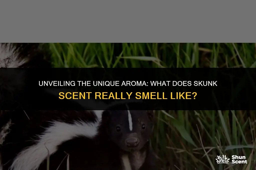 what does skunk scent smell like
