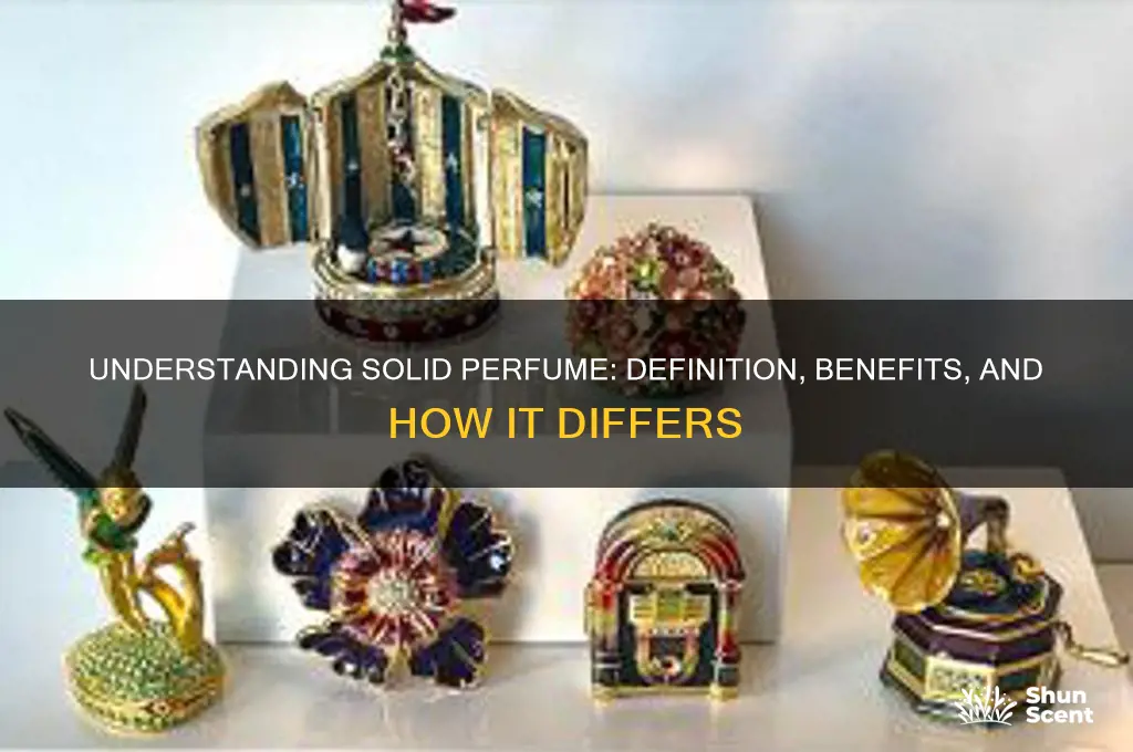 what does solid perfume mean