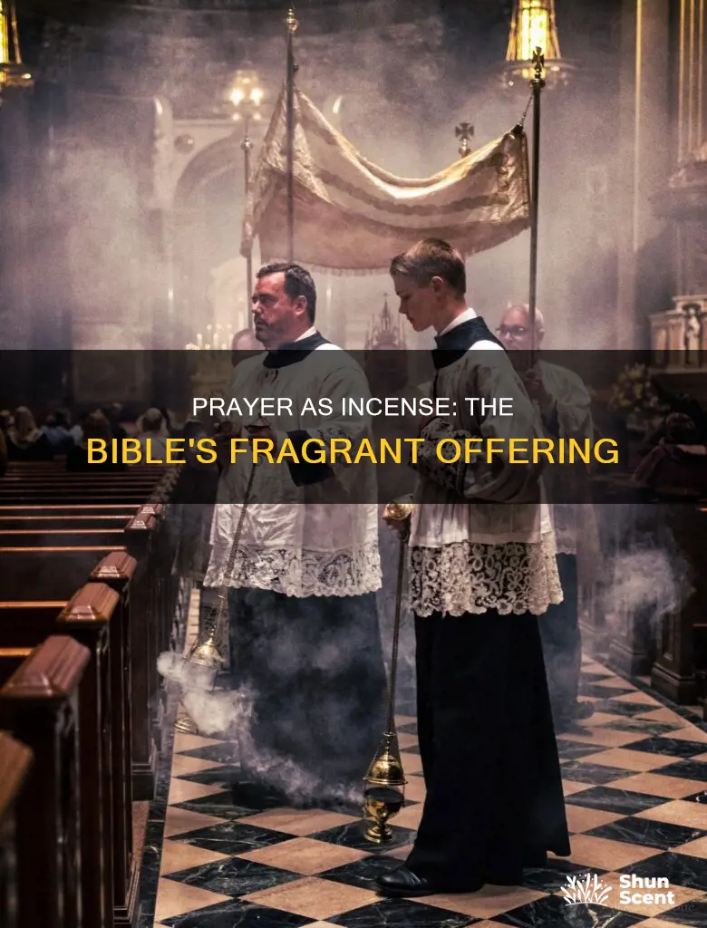 what does the bible say about our prayer being incense