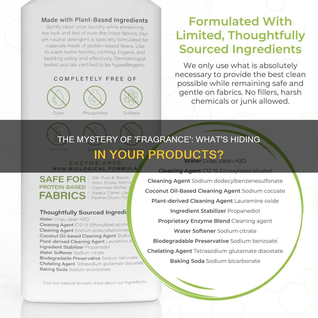what does the ingredient fragrance mean