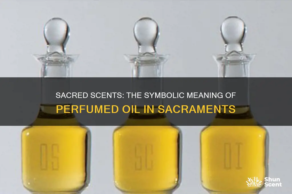 what does the perfumed oil symbolize in the sacraments