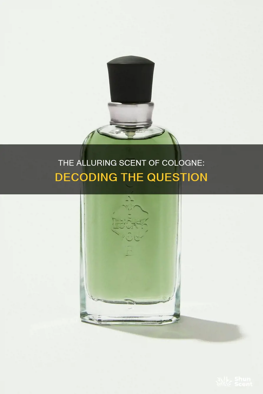 what does the question mean are you wearing cologne