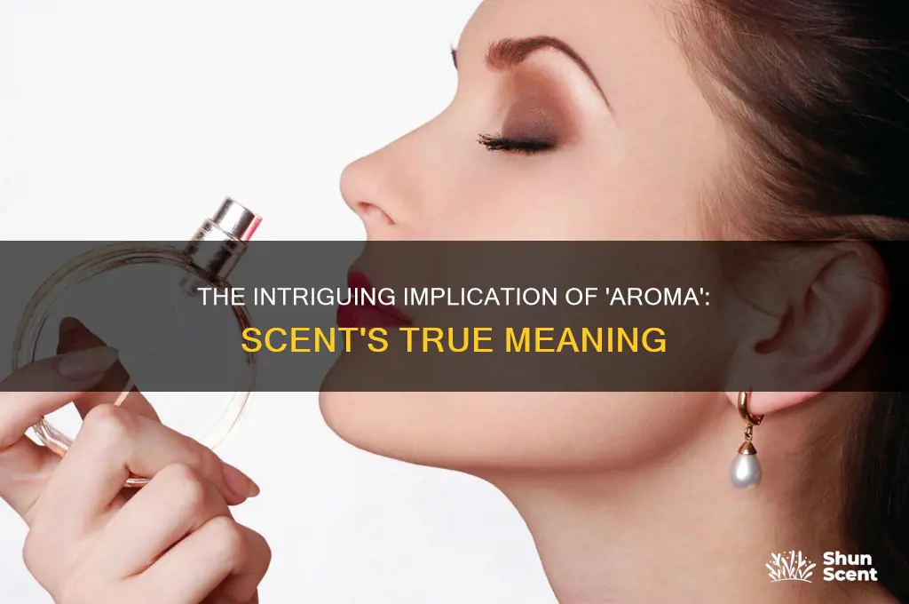 what does the word aroma imply