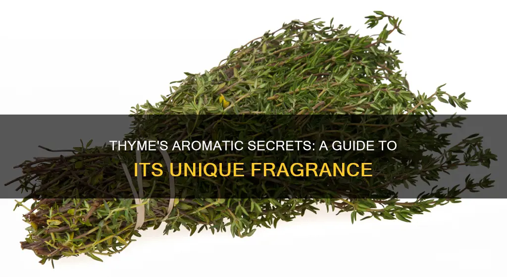 what does thyme aroma smell like