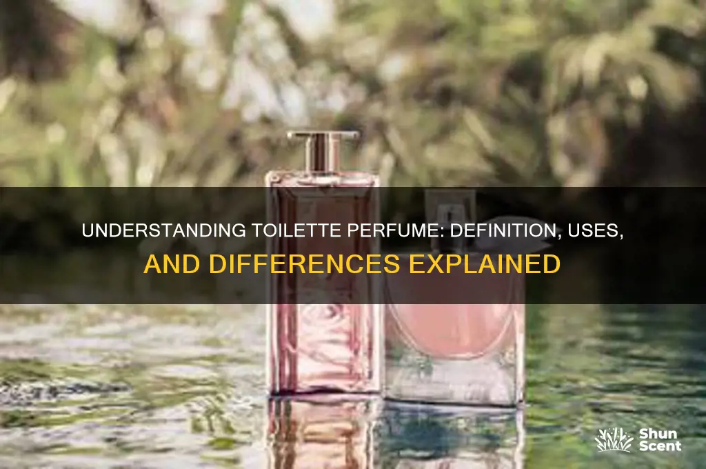 what does toilette perfume mean