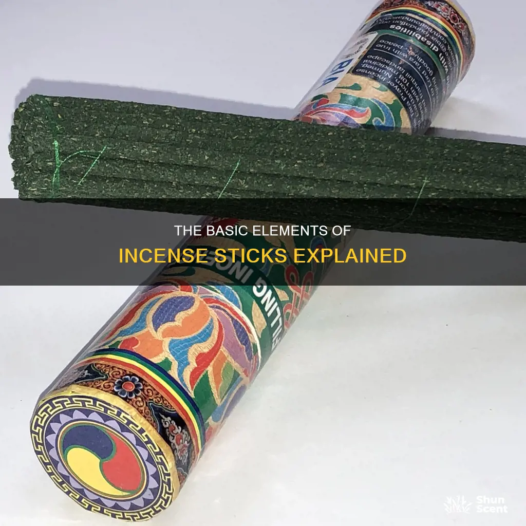 what elements are incense sticks made of