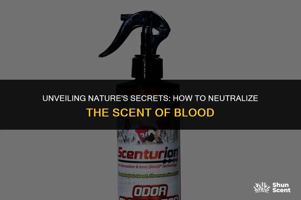 what erases the scent of blood