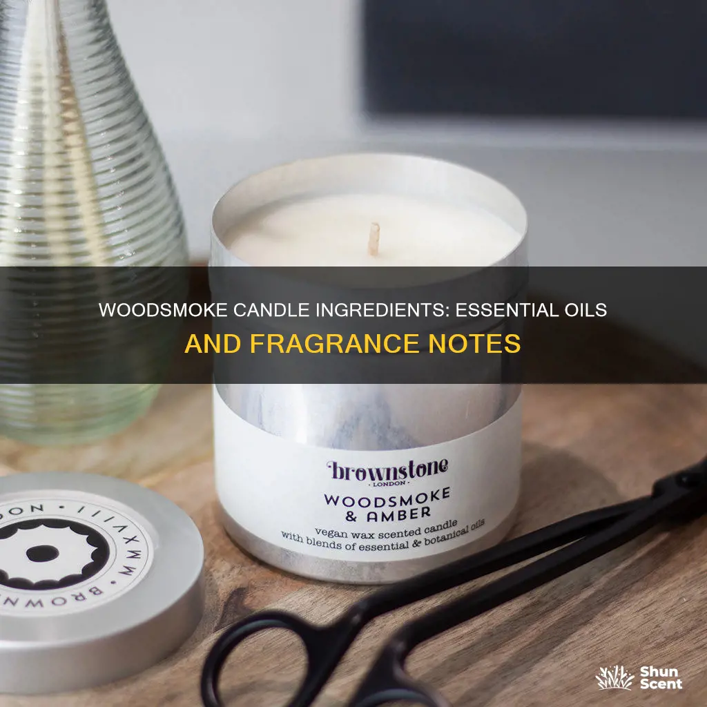 what essential and fragrance oils make a woodsmoke candle