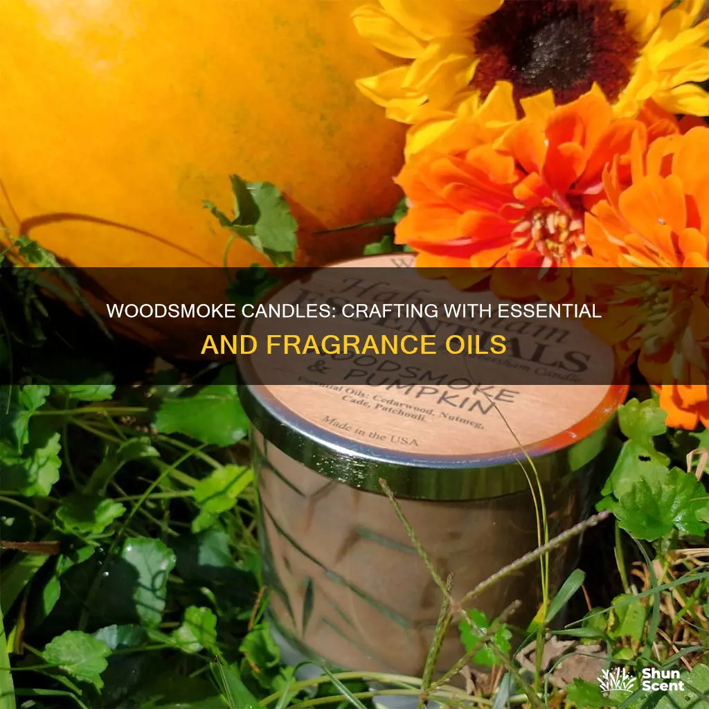 what essential and fragrance oils make a woodsmoke candle
