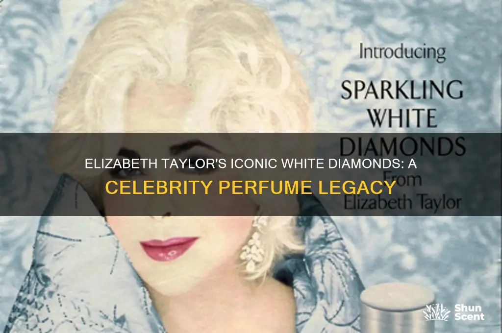 what famous actress launched her own perfume called white diamonds
