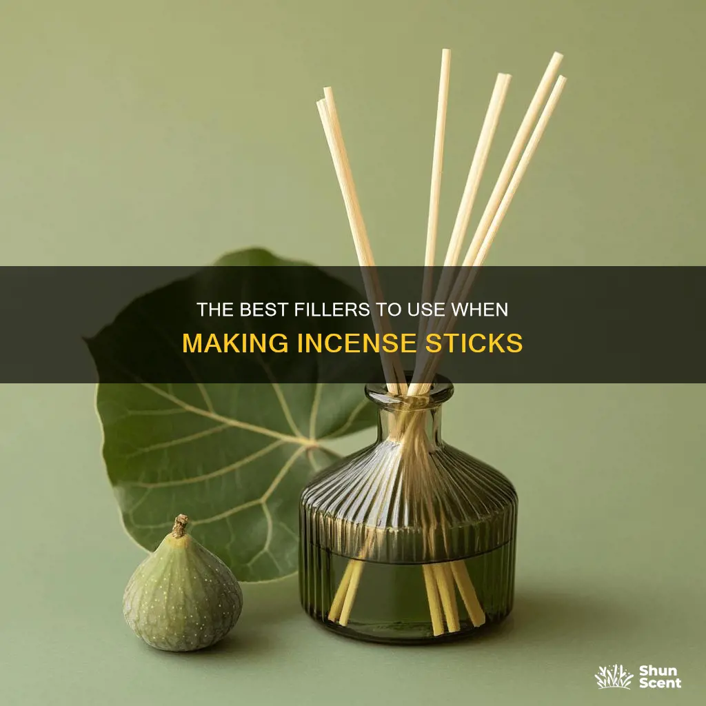 what filler to use when making incense sticks