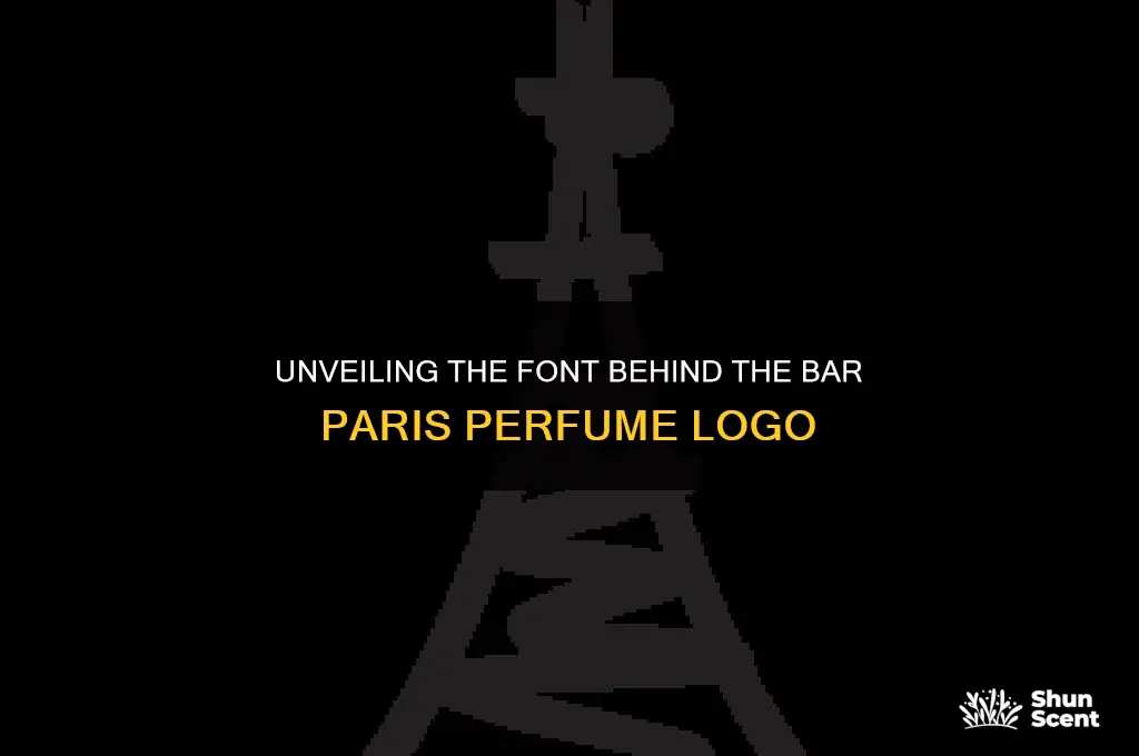 what font does the bar paris perfume logo use