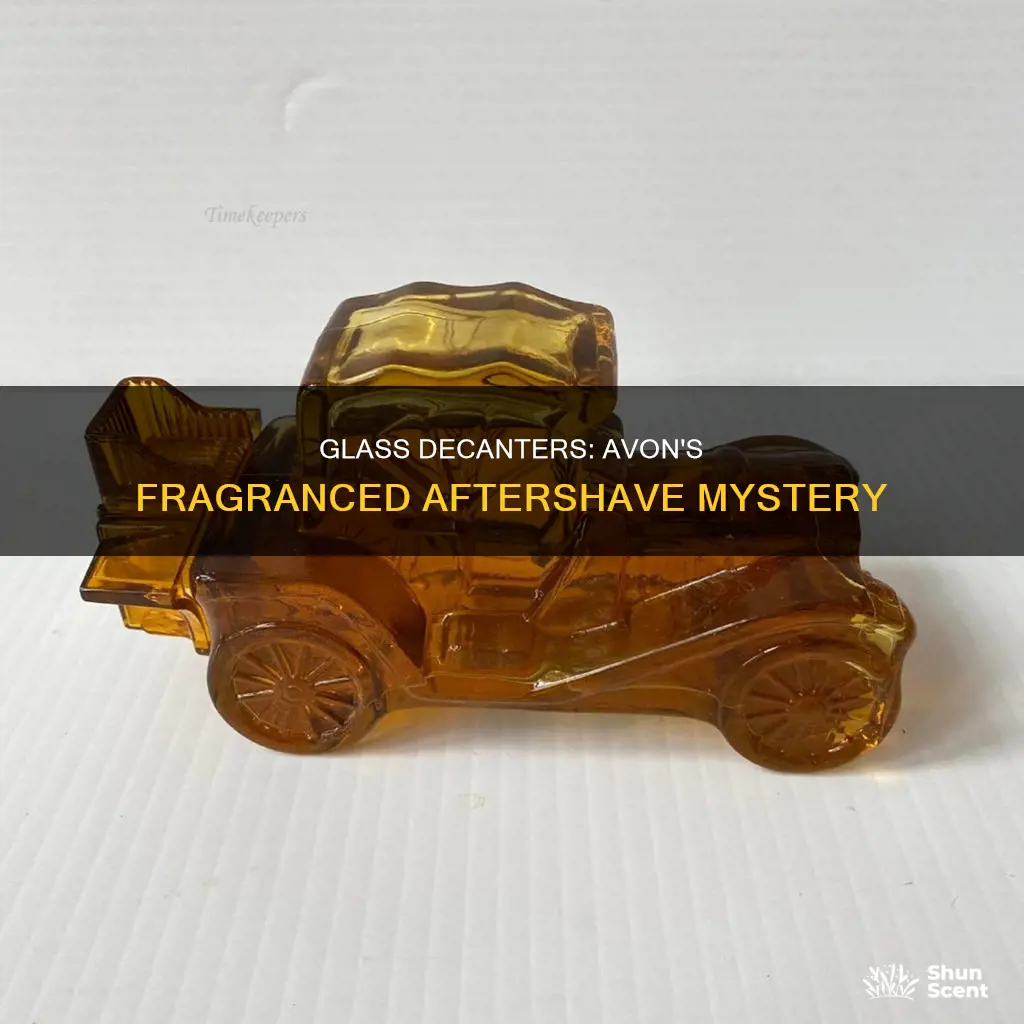 what fragrance aftershave came in the avon glass car decanters
