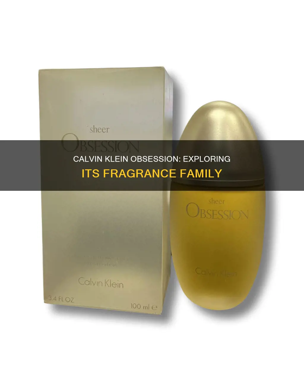 what fragrance family is calvin klein obsession