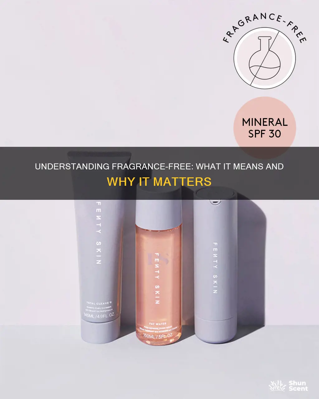 what fragrance free means