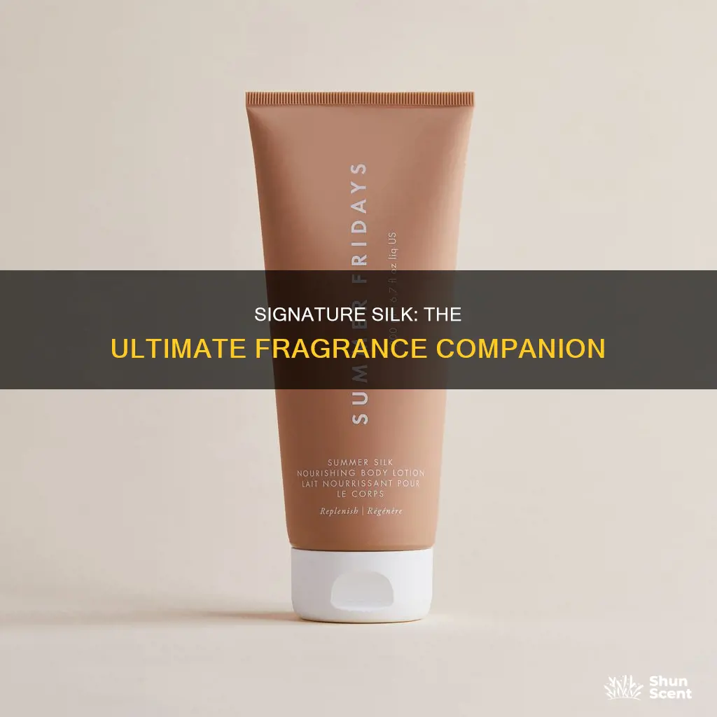 what fragrance is comparable to signature silk body lotion