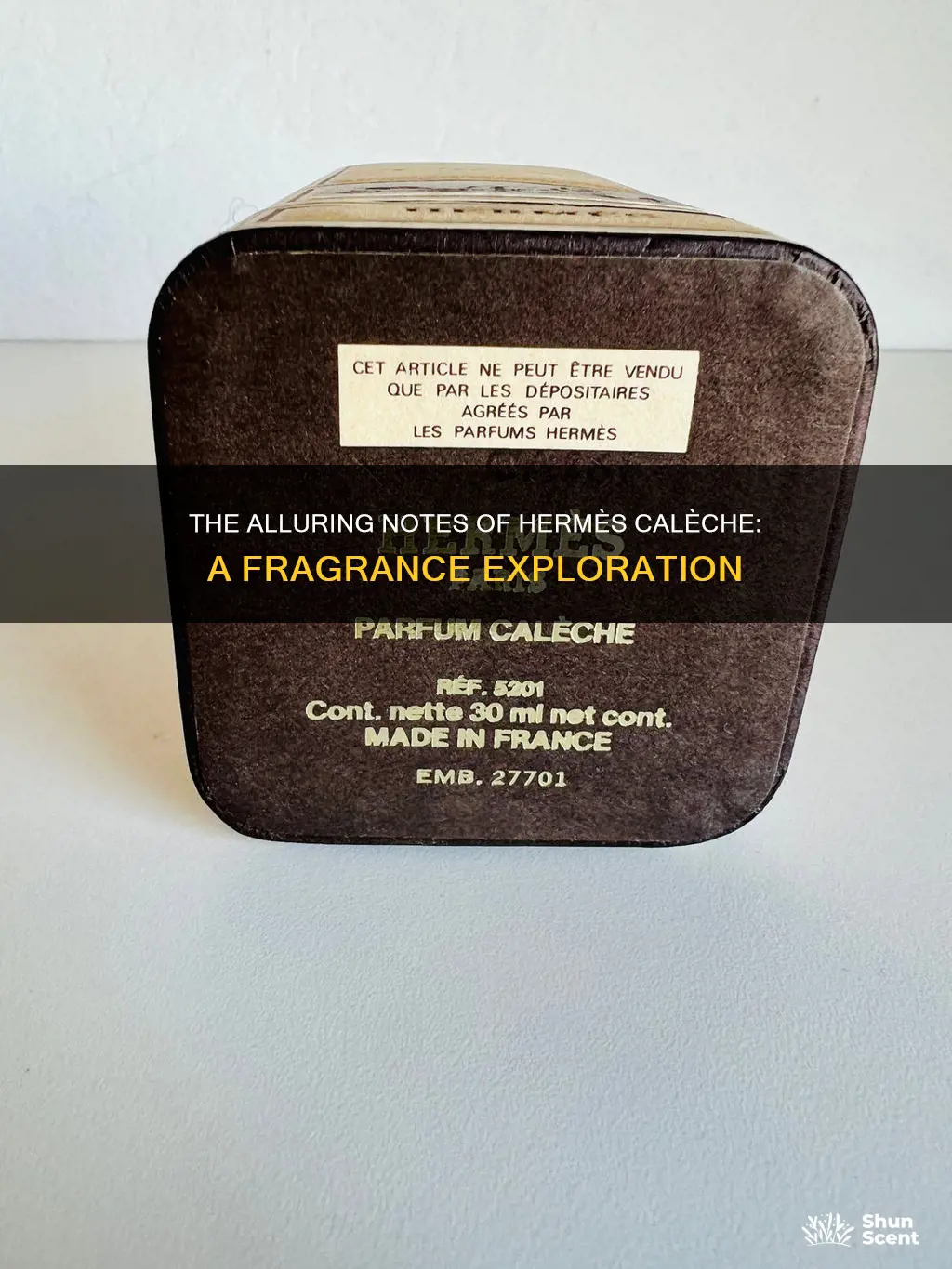 what fragrance notes are in hermes caleche