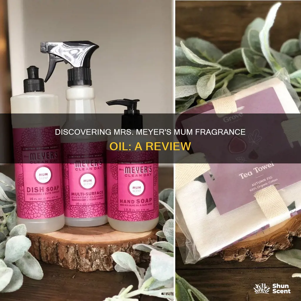 what fragrance oil smells like mum by mrs meyers