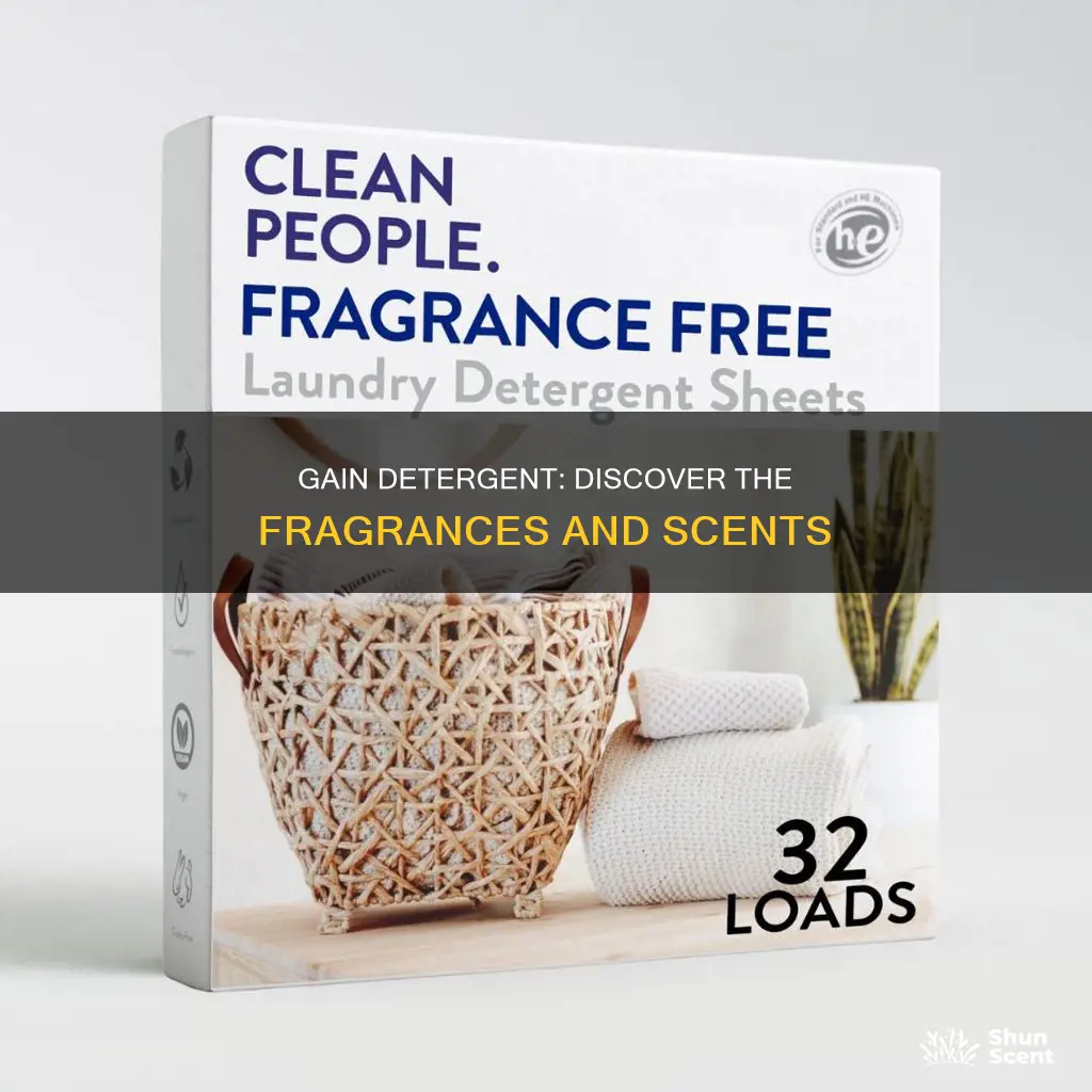 what fragrances are in gain detergent
