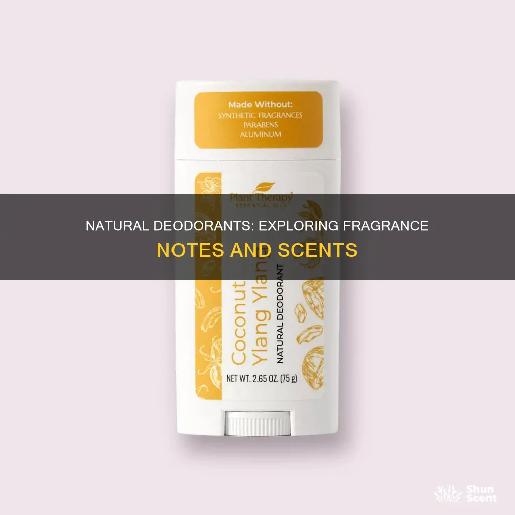 what fragrances are used in natural deodorants