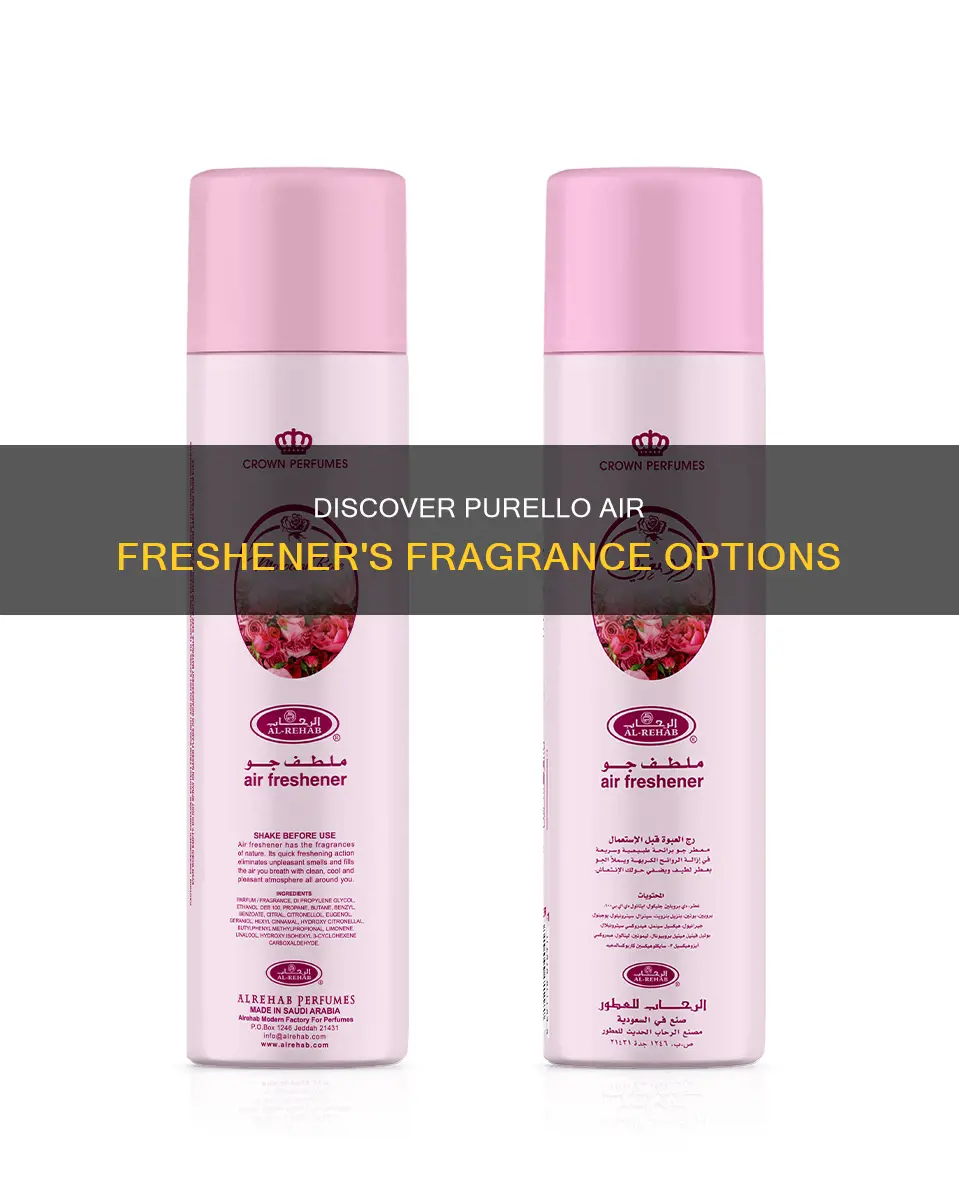 what fragrances can be used in purello air freshner