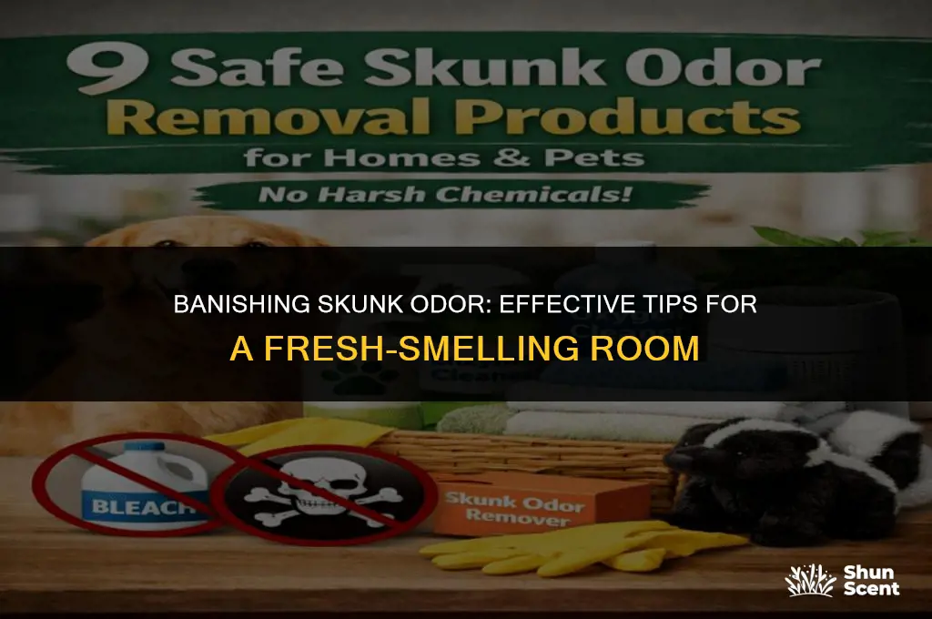 what gets the scent of skunk out of a room