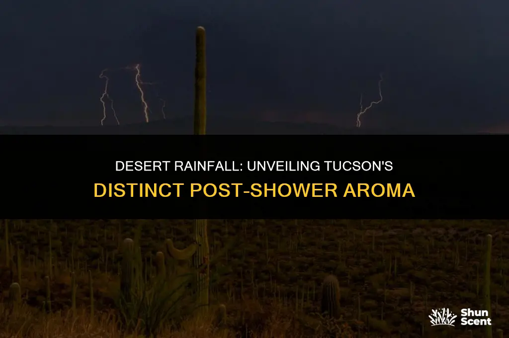 what gives tucson the unique scent after rain