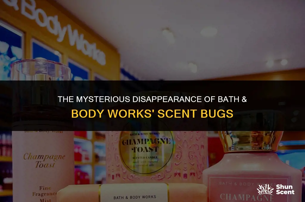 what happened to bath and body works scent bugs