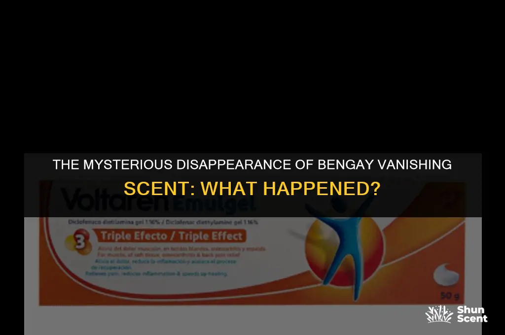 what happened to bengay vanishing scent