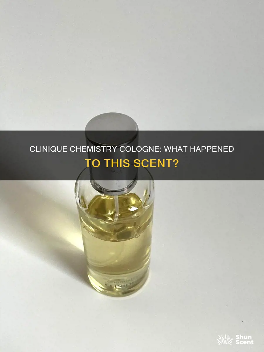 what happened to clinique chemistry cologne